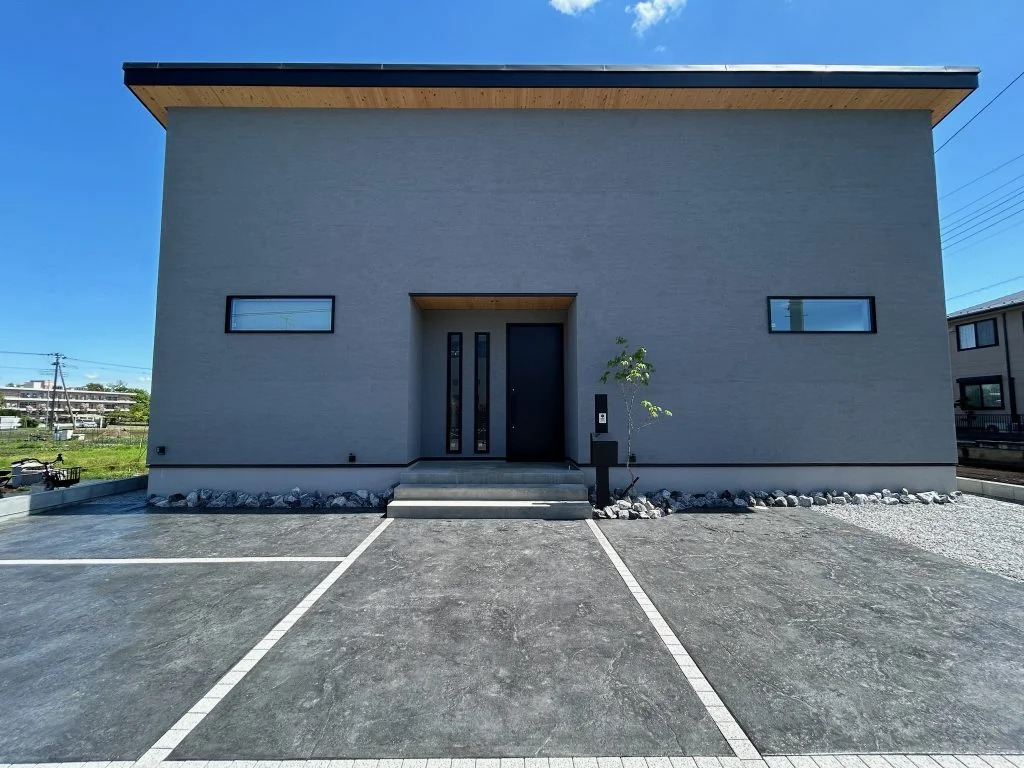 美しい駐車場のコンクリート